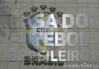 Building of the CBF Brazilian football confederation Editorial Stock Photo