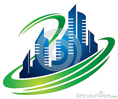 Building City Logo Vector Illustration