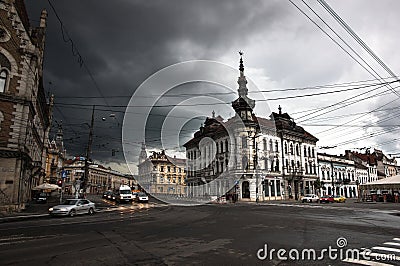 Building in Cluj Napoca Editorial Stock Photo