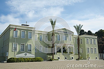 The building of college in Izmir, Turkey Editorial Stock Photo