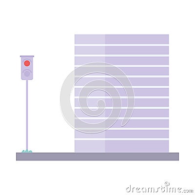 Building commercial residential structure architecture urban isolated icon Vector Illustration
