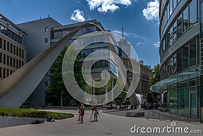 The building complex The Wave, Frankfurt, Westend, Germany Editorial Stock Photo
