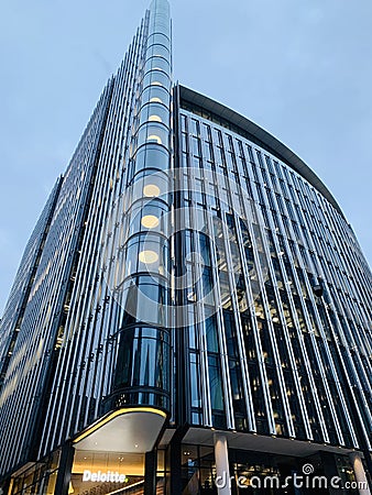 Deloitte company building in 1 New Street Square London city England Editorial Stock Photo