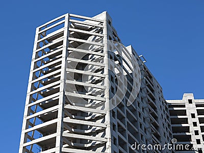 Building Concrete Structure Stock Photo