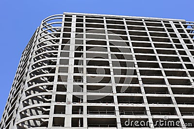 Building Concrete Structure Stock Photo