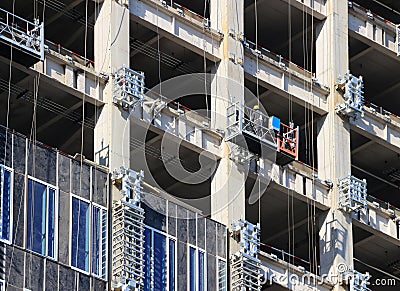 Building Concrete Structure Stock Photo