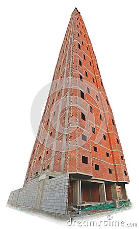 Building cone shaped Stock Photo