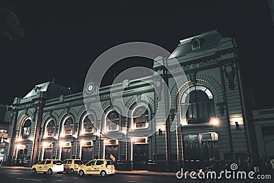 Old building of the Antioquia train station Editorial Stock Photo