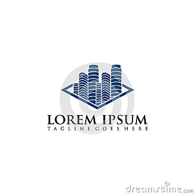 Building Construction Logo Design Vector. Architect Construction Solutions Vector Logo Template Architect Vector Illustration