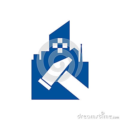 Building Construction Service and Repair Sign Symbol Vector Illustration