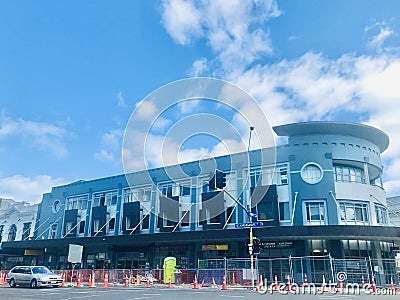 The building at the corner of Karangahape Road is under construction. Editorial Stock Photo