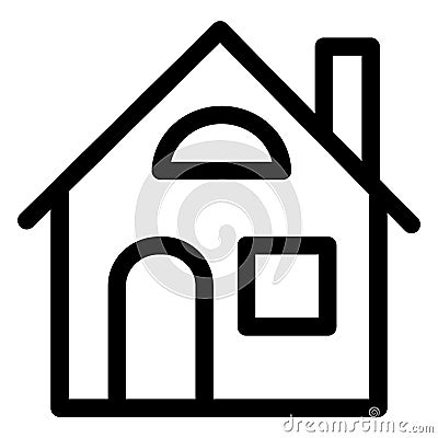 Building, cottage Isolated Vector Icon which can be easily modified or edited Vector Illustration
