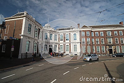 Building of the Council of State as the highest legal body in the Netherlands at the Buitenhof in the Hague, the Netherlands Editorial Stock Photo