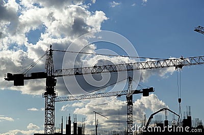 Building crane Stock Photo