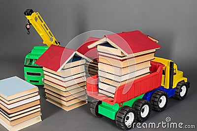 Building of education from books Stock Photo