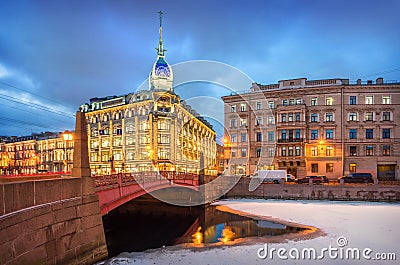 The building of the Esders and Scheyfals store in St. Petersburg Stock Photo