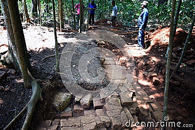 BUILDING excavation TEMPLE Editorial Stock Photo