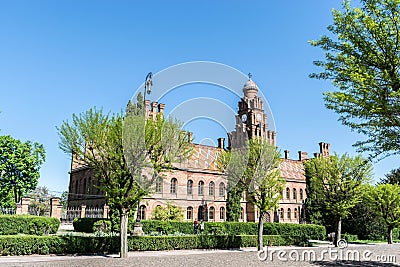 The building of the Faculty of Geography on the territory of Chernivtsi National University Stock Photo