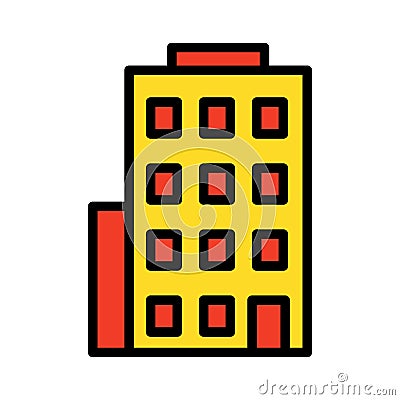 Building, flats Isolated Vector Icon that can be easily modified or edited Vector Illustration