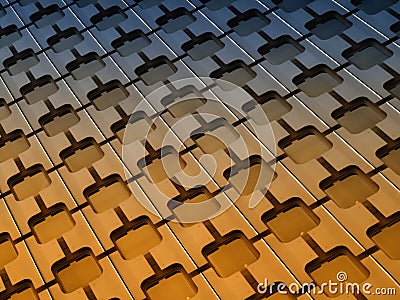 Building Frontage Pattern Stock Photo