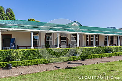 Building Ground Level Classrooms Offices Outdoors Stock Photo