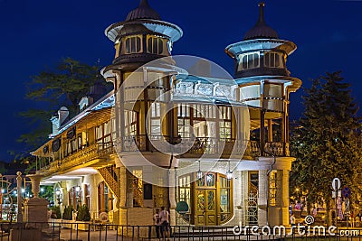 Building of the Gukasov coffee house, Pyatigorsk, Russia Editorial Stock Photo