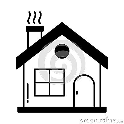 Building Half Glyph Style vector icon which can easily modify or edit Vector Illustration