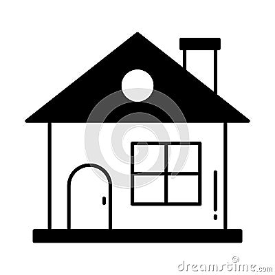 Building Half Glyph Style vector icon which can easily modify or edit Vector Illustration