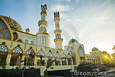 Building of Hubbul Wathan Mosque, Islamic Centre of West Nusa Tenggara, Lombok, Indonesia. Stock Photo