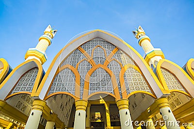 Building of Hubbul Wathan Mosque, Islamic Centre of West Nusa Tenggara, Lombok, Indonesia. Stock Photo