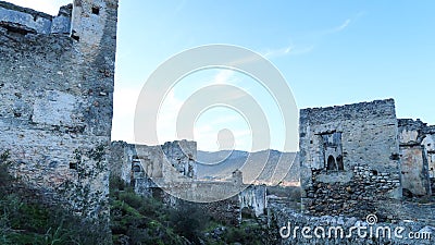 Old stone house in Turkey, Kayakoy, Mugla Stock Photo