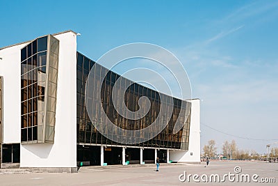 Building of Ice Palace in Gomel, Belarus. Editorial Stock Photo