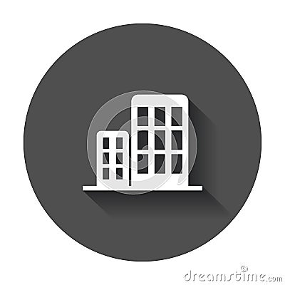 Building icon. Business vector illustration Vector Illustration