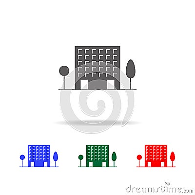 building icon. Elements in multi colored icons for mobile concept and web apps. Icons for website design and development, app deve Stock Photo
