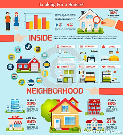 Building Infographics Set Vector Illustration