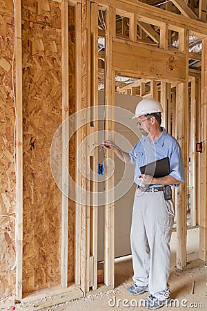 Building Inspector Stock Photo