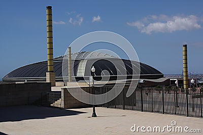 Building with interesting architecture Stock Photo