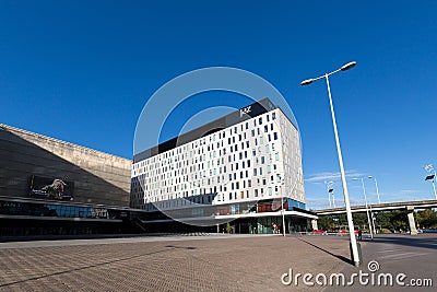 The building of the Jaz Amsterdam Hotel. Editorial Stock Photo