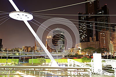 Building of kaohsiung port park at night Editorial Stock Photo