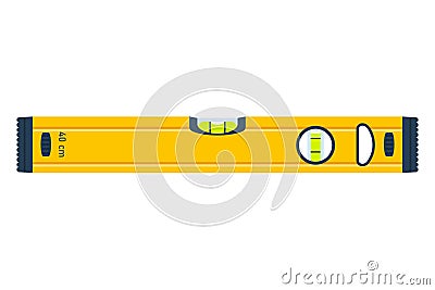 Building level. Bubble level tool. Construction and engineering equipment. Vector Illustration