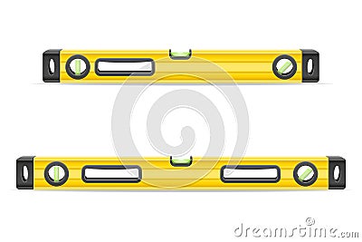 Building level measuring device for determining a flat surface vector illustration Vector Illustration