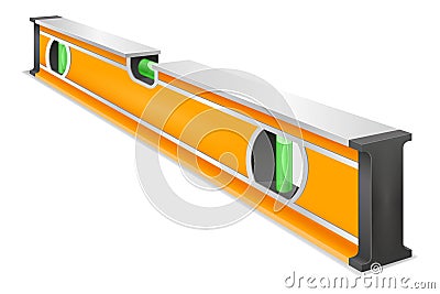 Building level measuring device for determining a flat surface vector illustration Vector Illustration