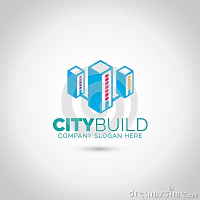 Building Logo Vector Illustration