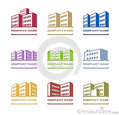 Building logos Vector Illustration