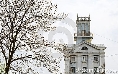 The building looks like an ancient castle Stock Photo