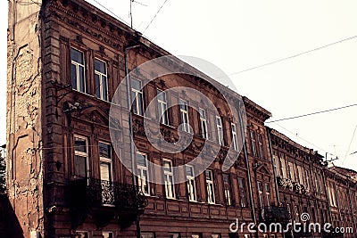 The building in Lviv Editorial Stock Photo