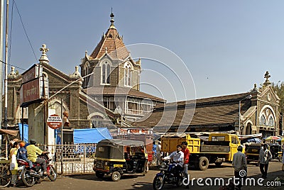 Building of Mandai Pune citys vegetable market Editorial Stock Photo