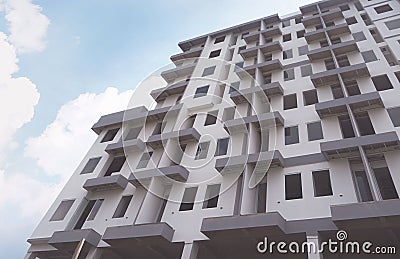 Building with blue sky in the day Stock Photo