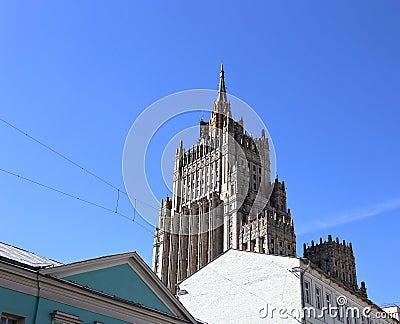 The building of Ministry of Foreign Affairs of Russia Stock Photo