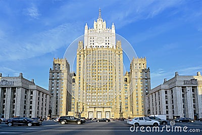 The building of the Ministry of Foreign Affairs of the Russian F Editorial Stock Photo